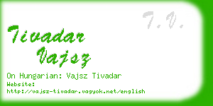 tivadar vajsz business card